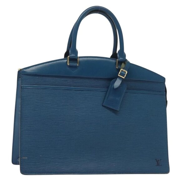 LOUIS VUITTON Epi Riviera Hand Bag Blue M48185 LV Auth 137894 - Picture 2 of 16